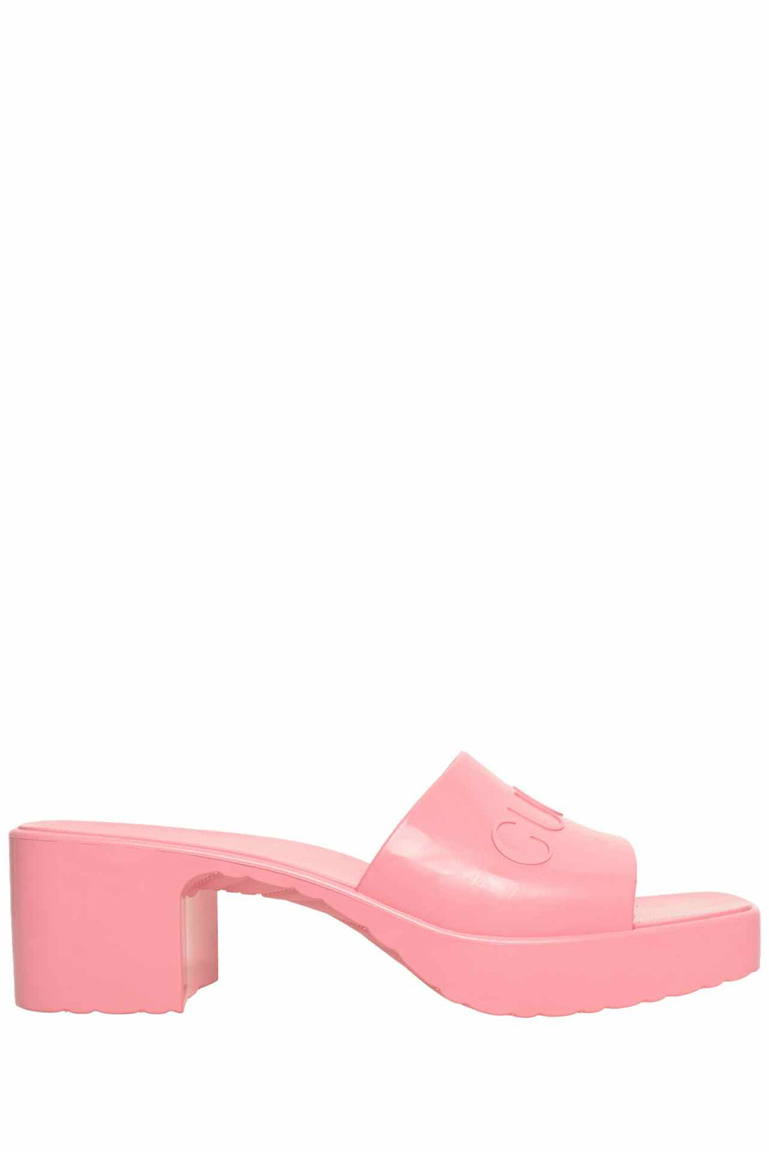 Gucci Size 37 Logo Rubber Sandals