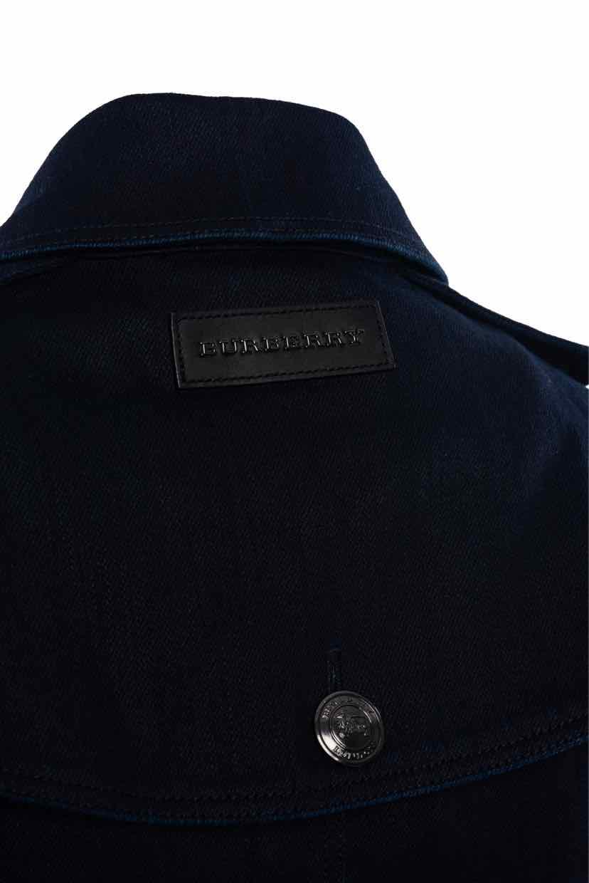 Burberry Size 2 Denim Trench Coat