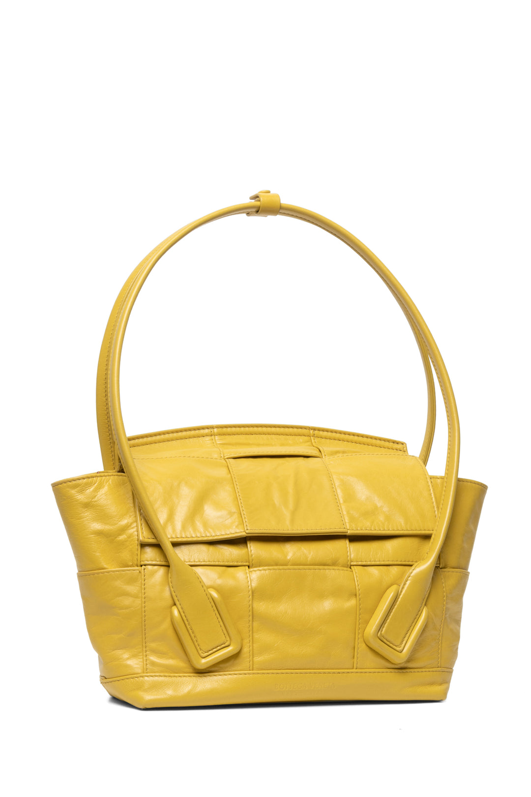 Bottega Veneta Calfskin Maxi Intrecciato Leather Small Arco Slouch Shoulder Bag