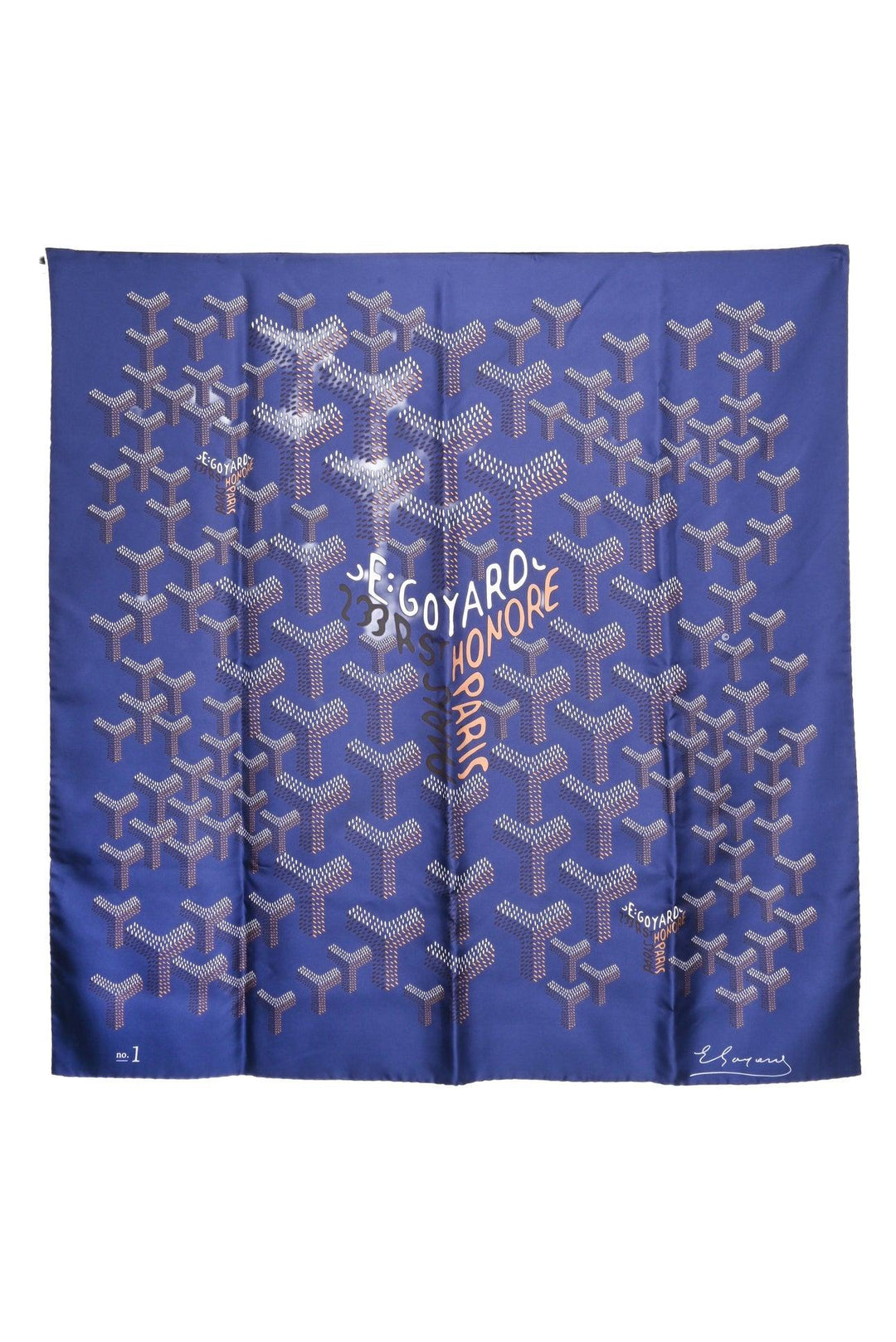 Goyard No 1 Goyardine Silk Scarf