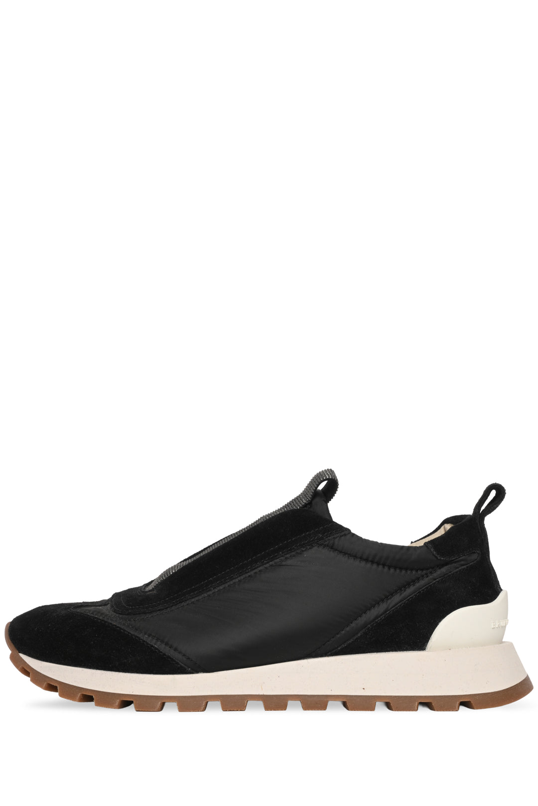 Brunello Cucinelli Size 39 Nylon & Suede Slip On Sneaker