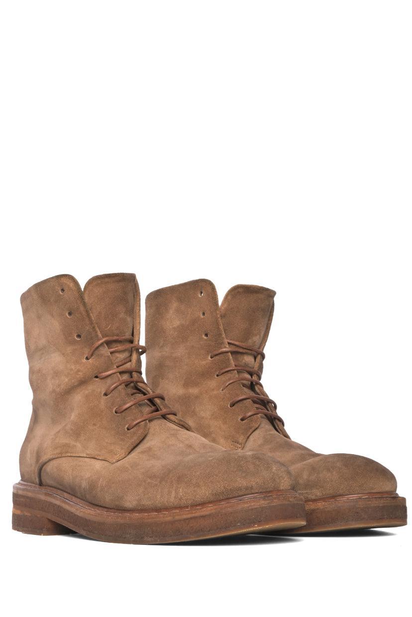 Marsell Size 39 Parrucca Leather Combat Boots