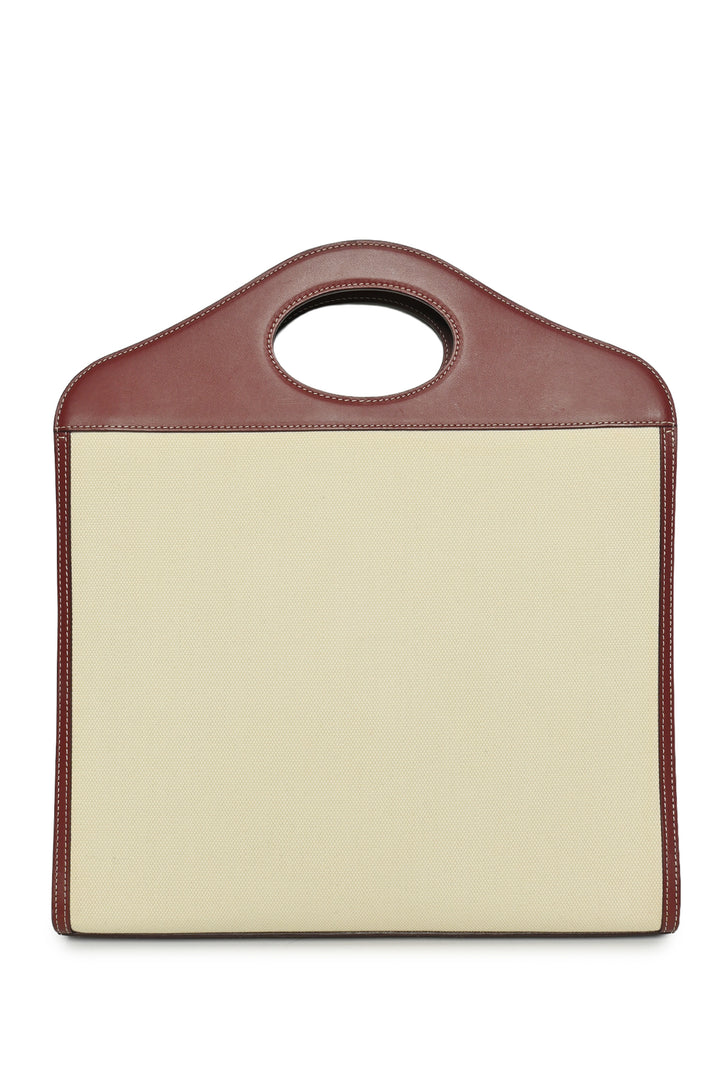 Burberry Canvas & Leather Medium Pocket Bag