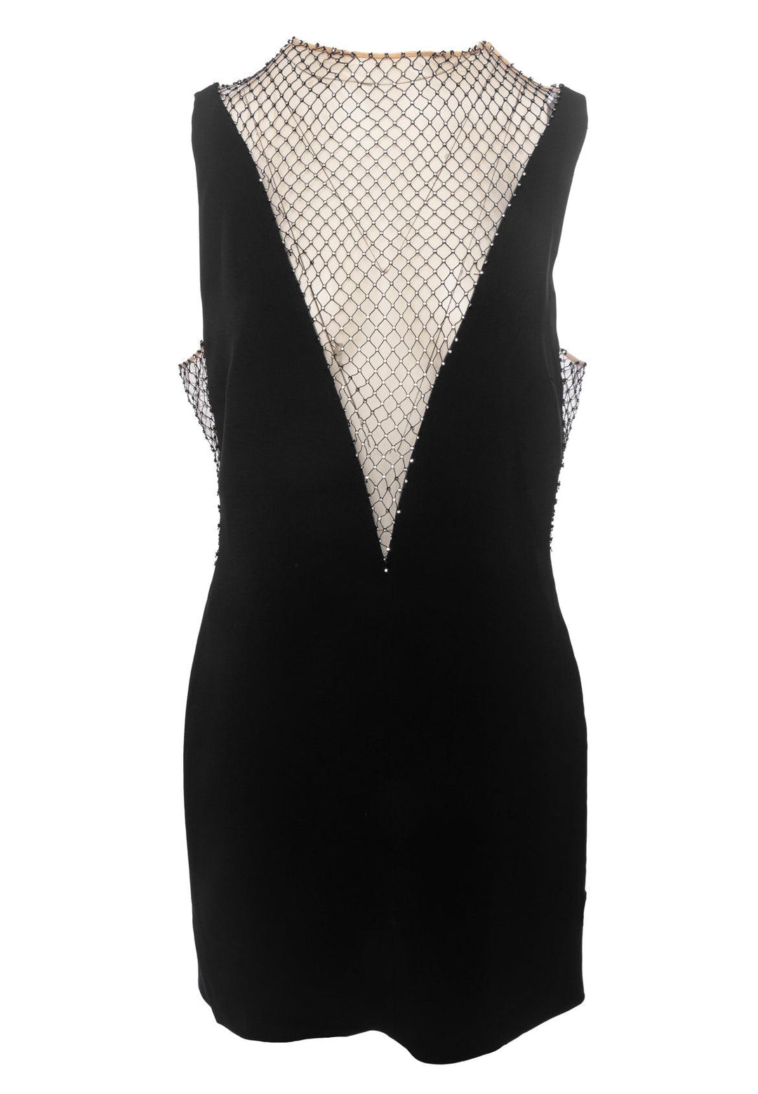 Stella Mccartney Size 48 Crystal Mesh Mini Dress