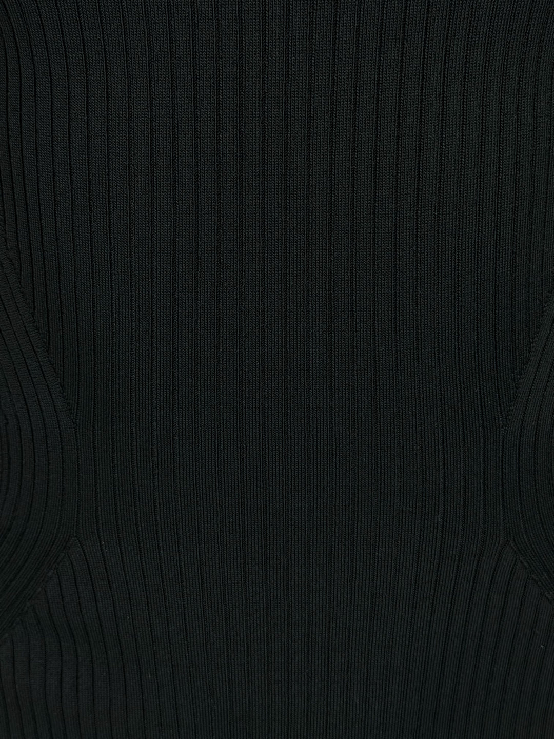 Mugler Size XL Turtleneck Ribbed Knit Sleeve Cutout Tops