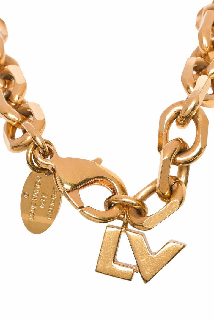Louis Vuitton Two Tone Love Letter Timeless Bracelet