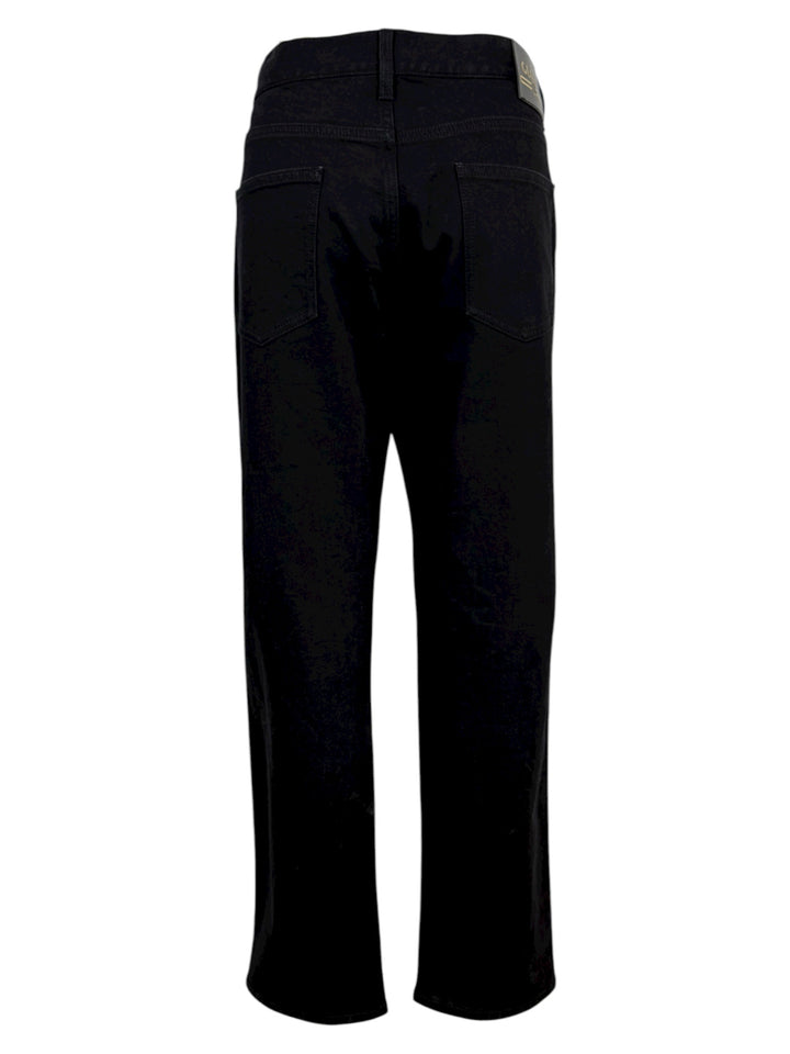 Gucci Size 36 Men's Logo Embroidered Black Jeans