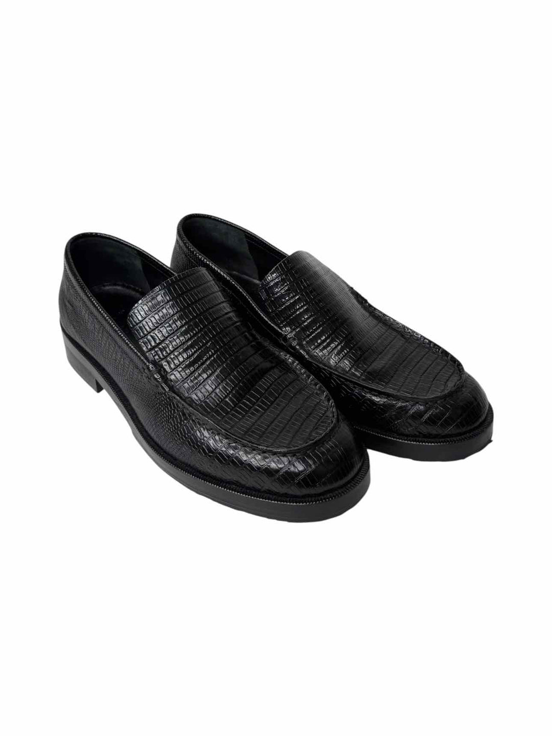 By Far Croc Embossed Leather Size 40 Loafers
