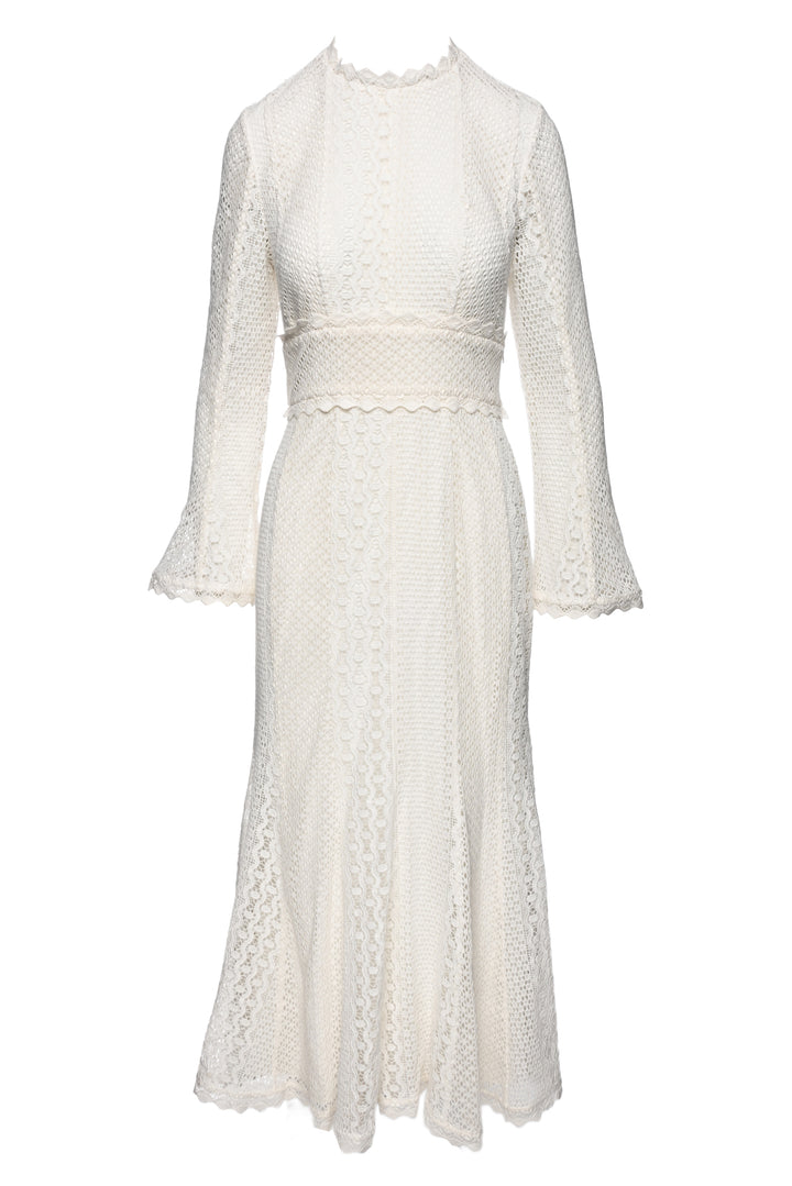 Reiss Size 8 Aspen Lace Midi Dress