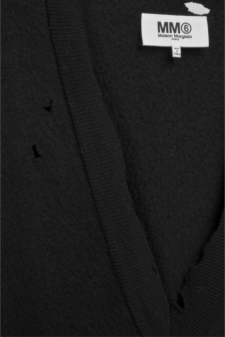 MM6 Size XXL Oversized Destroyed Wool Unisex Vest