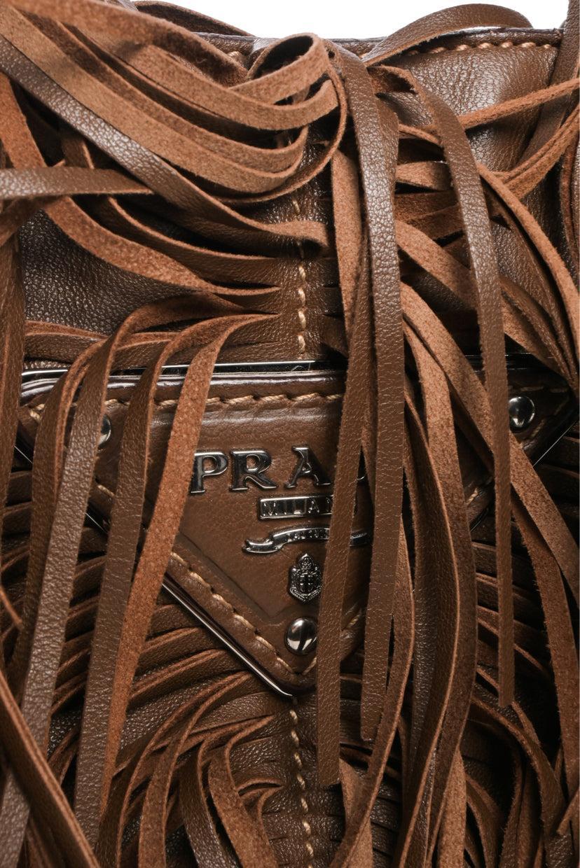 Prada Nappa Fringe Tote