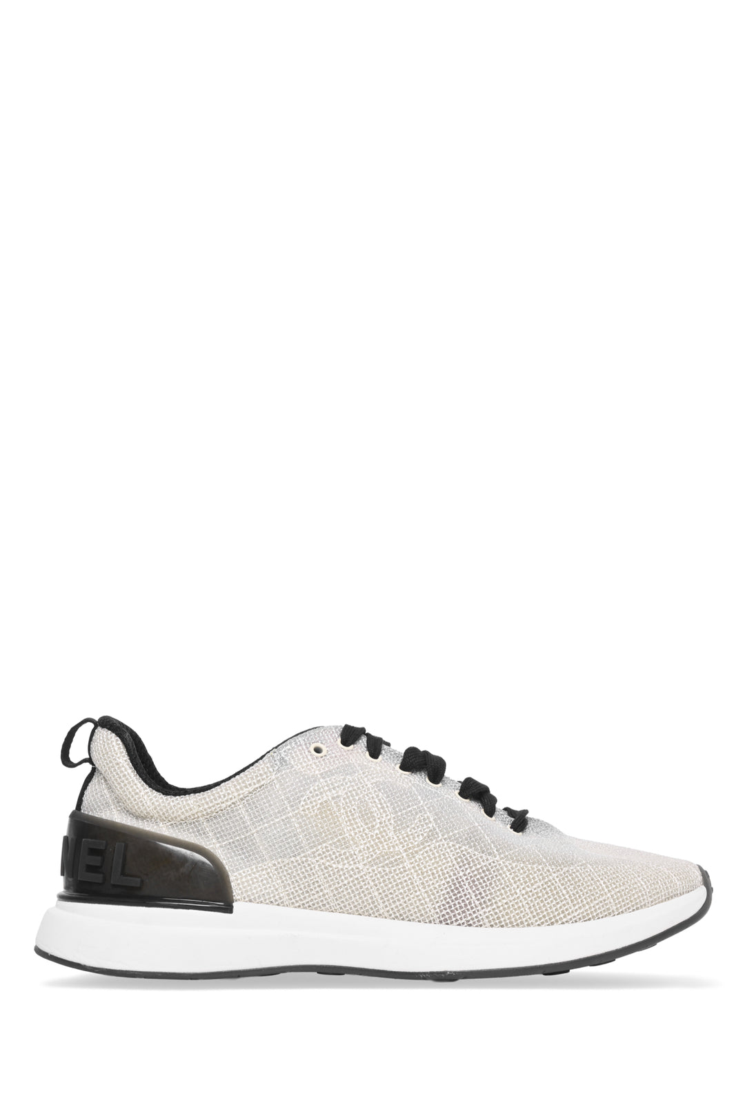 Chanel Size 42 CC Embroidered Mesh Low Top Sneaker