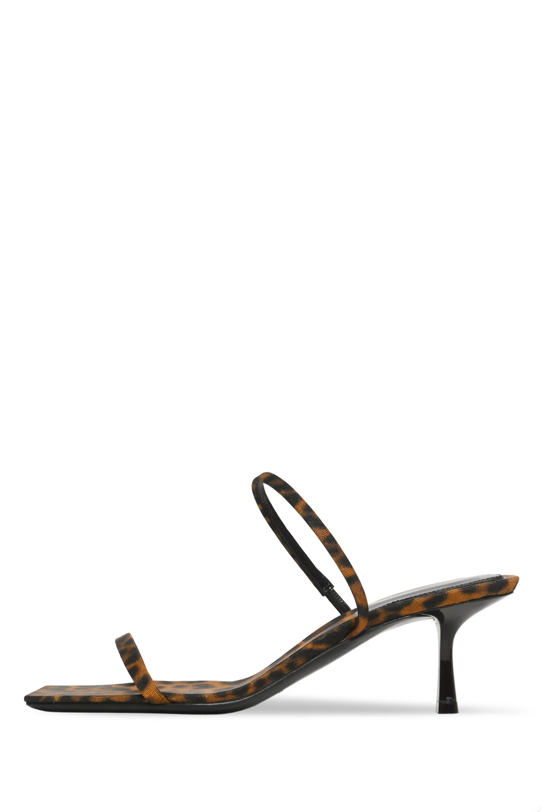 Saint Laurent Size 38 Jaspe 55 Leopard Grosgrain Sandals