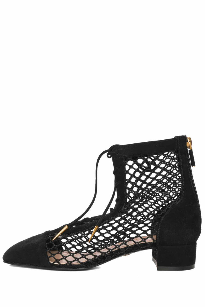 Dior Size 35 Suede & Fishnet Naughtily-D Ankle Boots