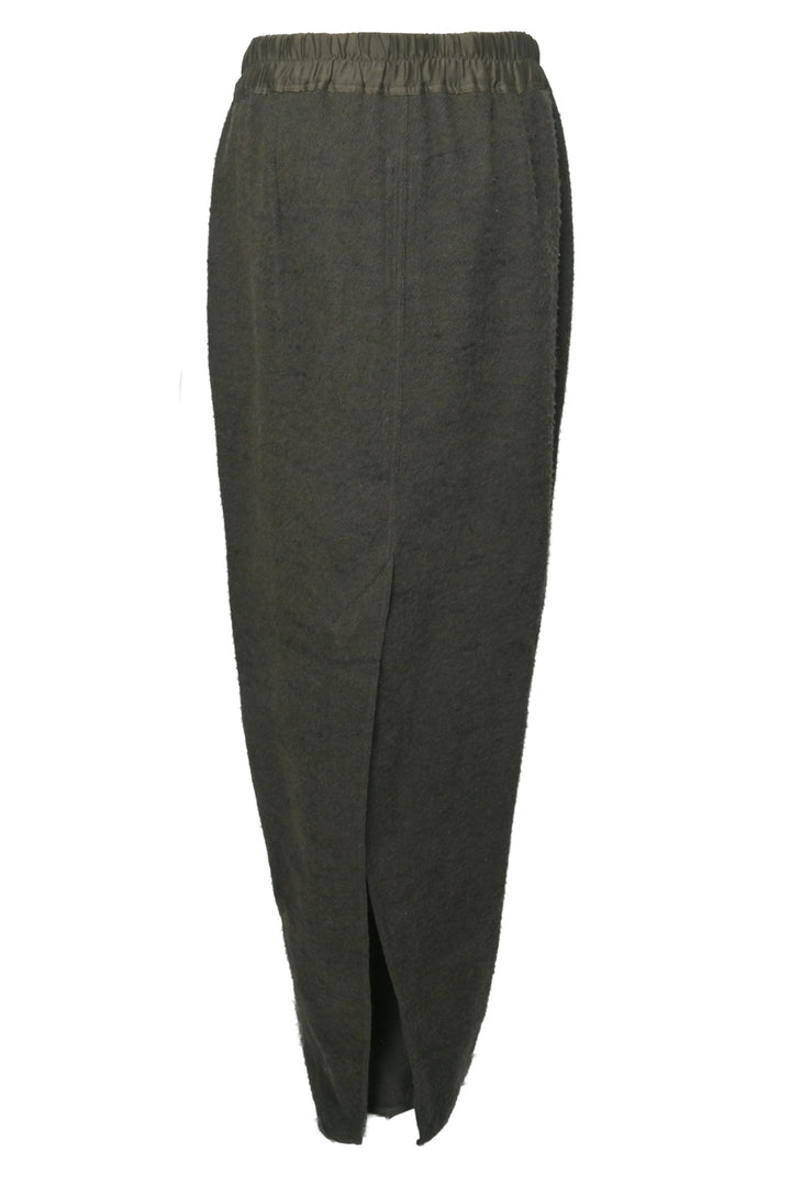 Rick Owens Size 42 Sisyphus F/W 18 Distressed Camel Hair & Linen Maxi Skirt