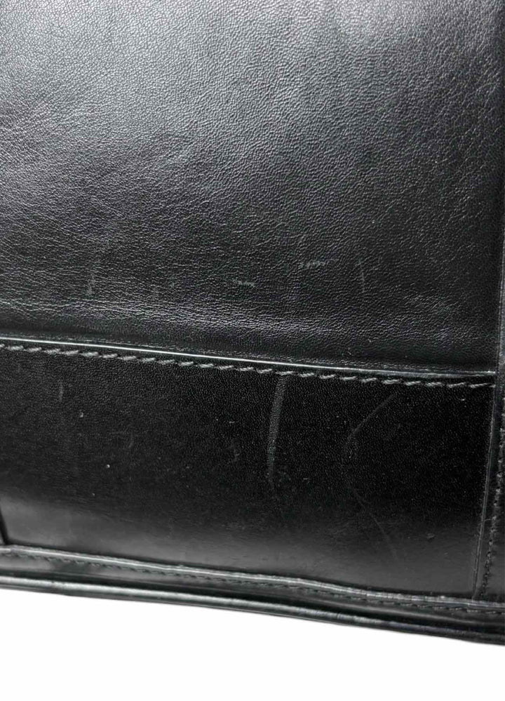 Burberry Black Leather Tote Purse