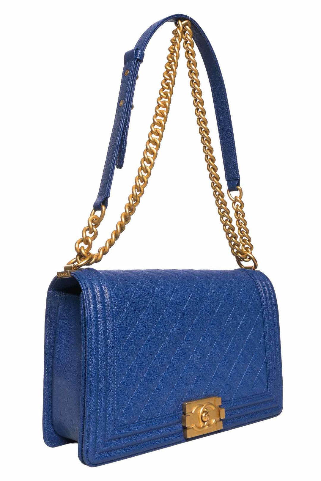 Chanel 2019 Caviar Quilted Medium Boy Shoulder Bag