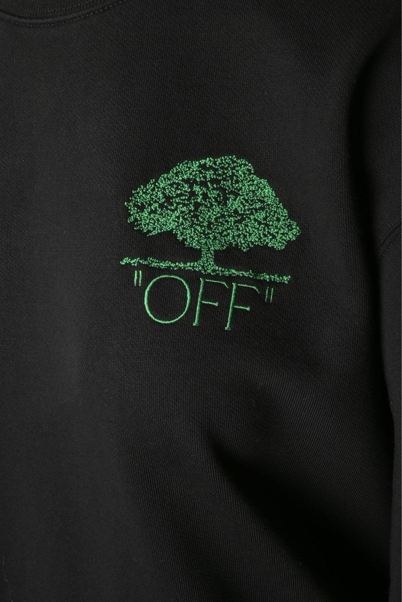 Off White Size S Off Tree Long Crewneck Dress