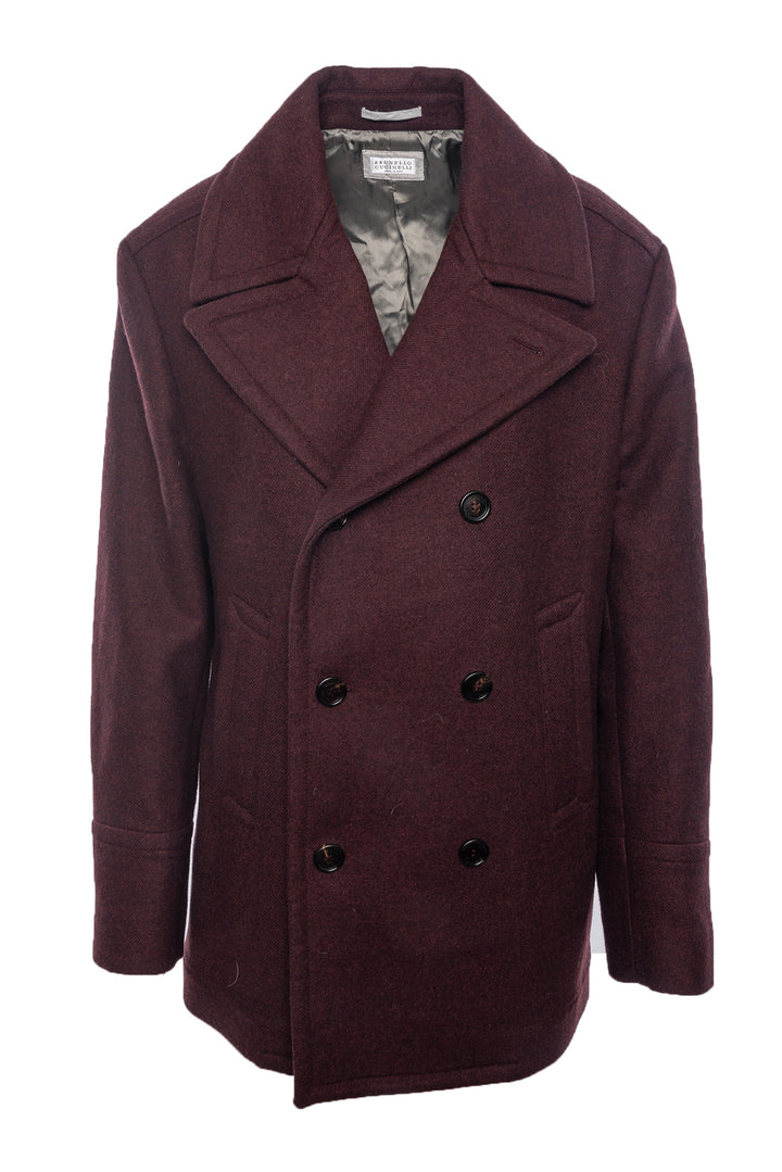 Brunello Cucinelli Size M Men's Double-Breasted Straight Hem Coat