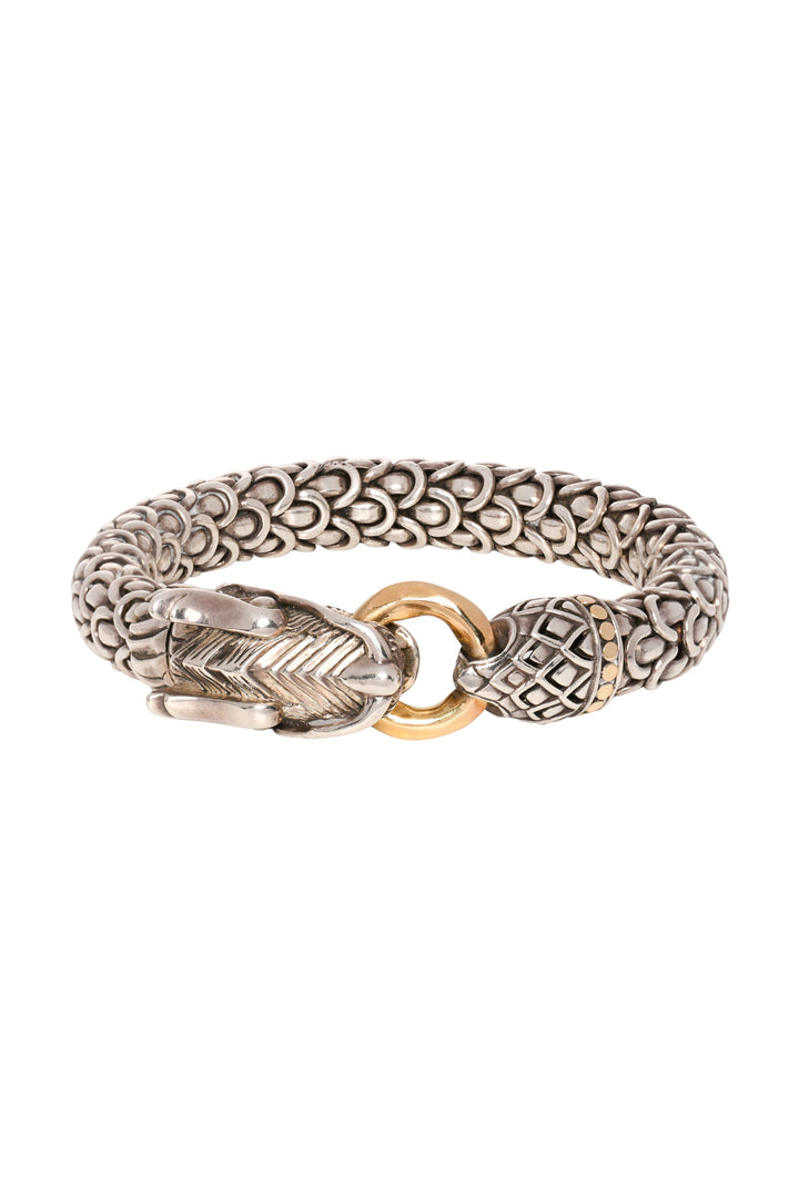 John Hardy 18K Yellow Gold & Silver Naga Heritage Two-Tone Dragon Bracelet