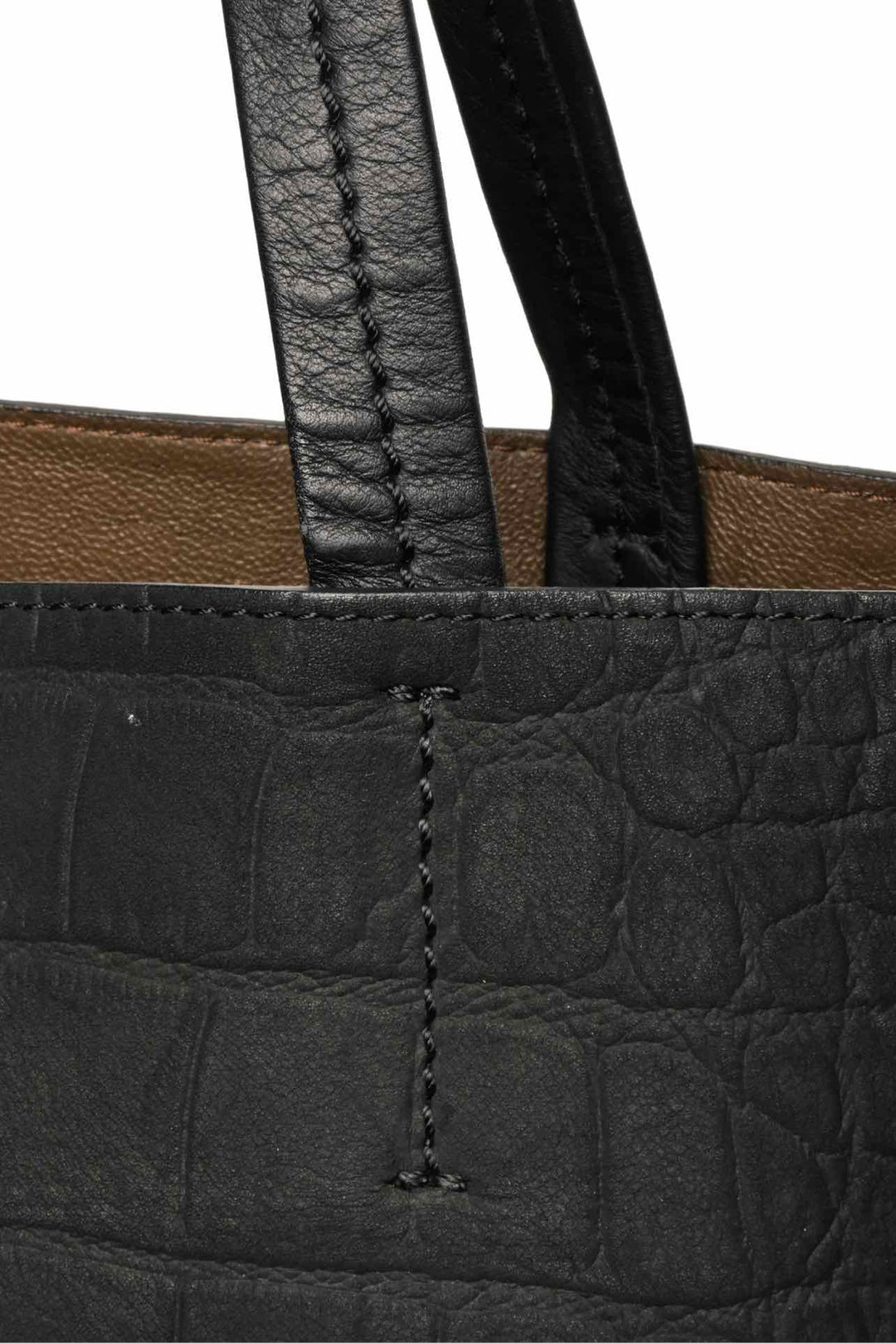 Celine Croc Embossed Phantom Cabas Tote