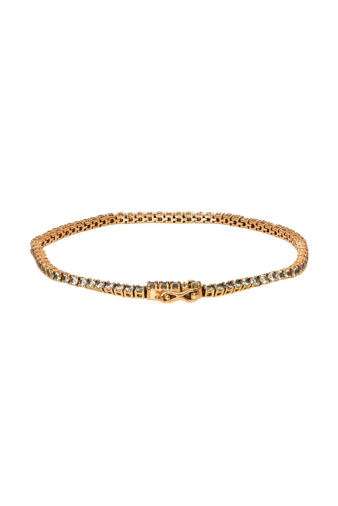 Mejuri 14K Yellow Gold Diamond Tennis Bracelet