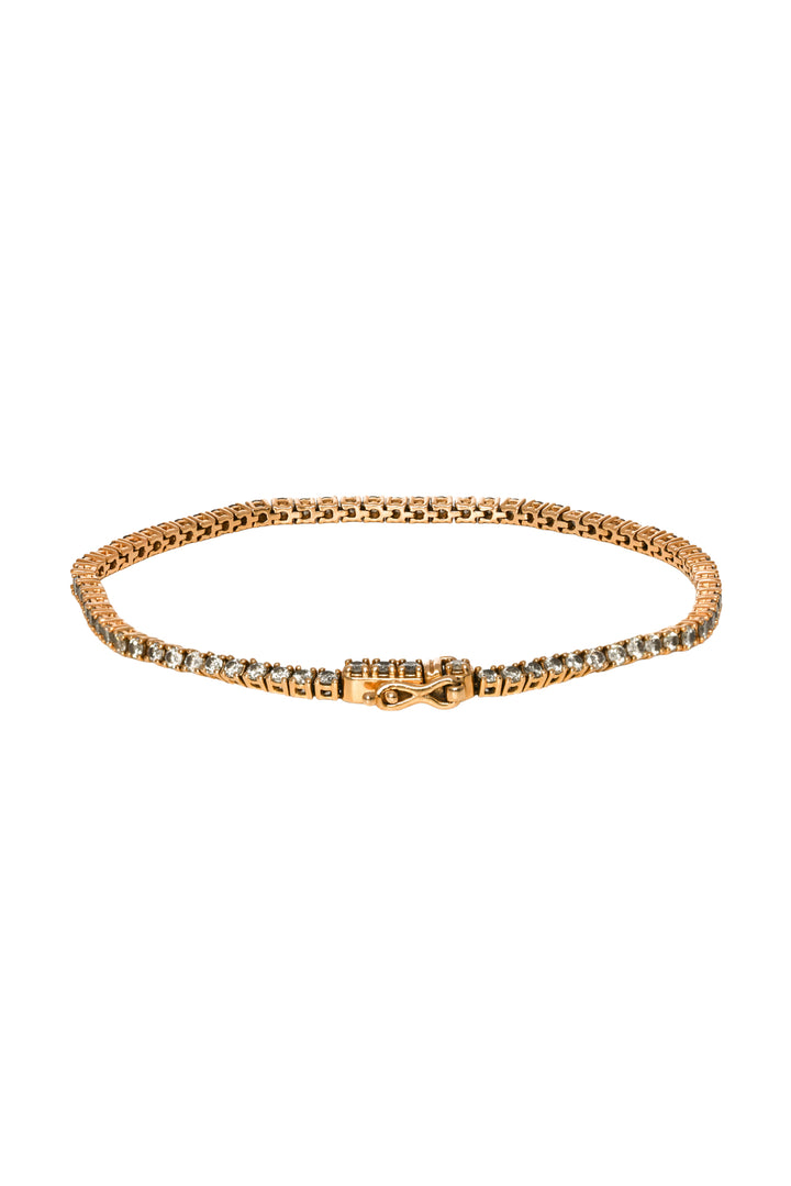 Mejuri 14K Yellow Gold Diamond Tennis Bracelet