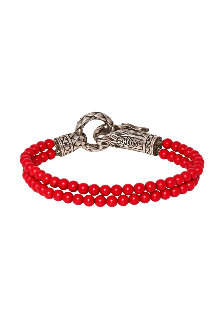 John Hardy Legends Naga Dragon Double Wrap Bead Bracelet