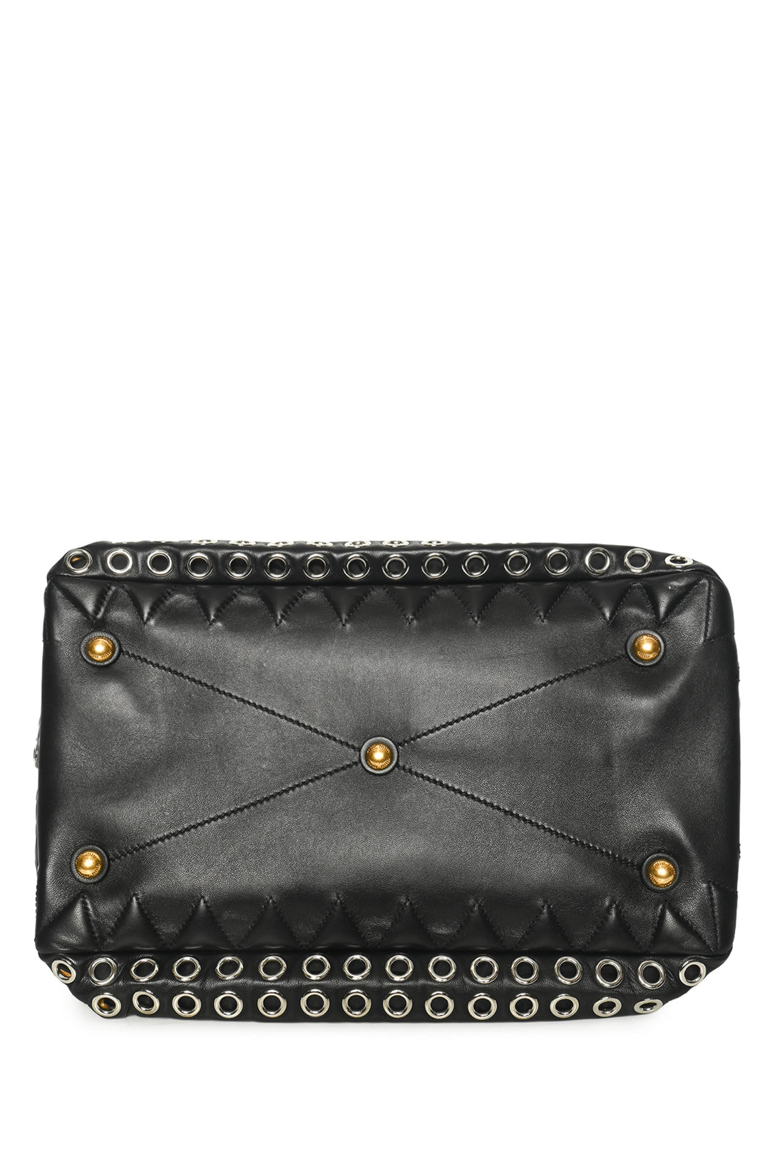 Miu Miu Grommet Biker Tote