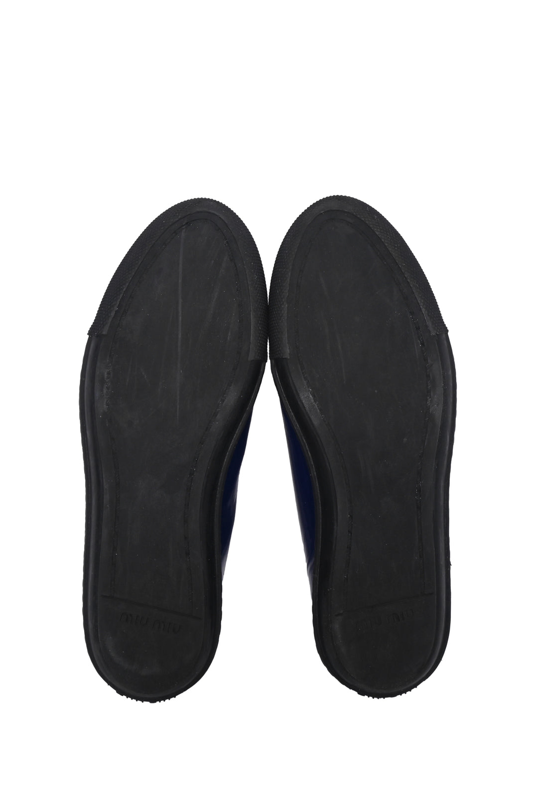 Miu Miu Size 35.5 Patent Leather Embellished Sneaker