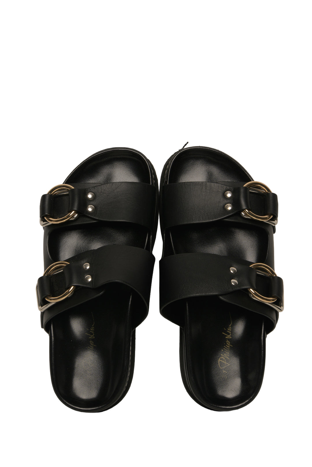 3.1 Phillip Lim Size 37 Freida Platform Double Buckle Slide Sandals