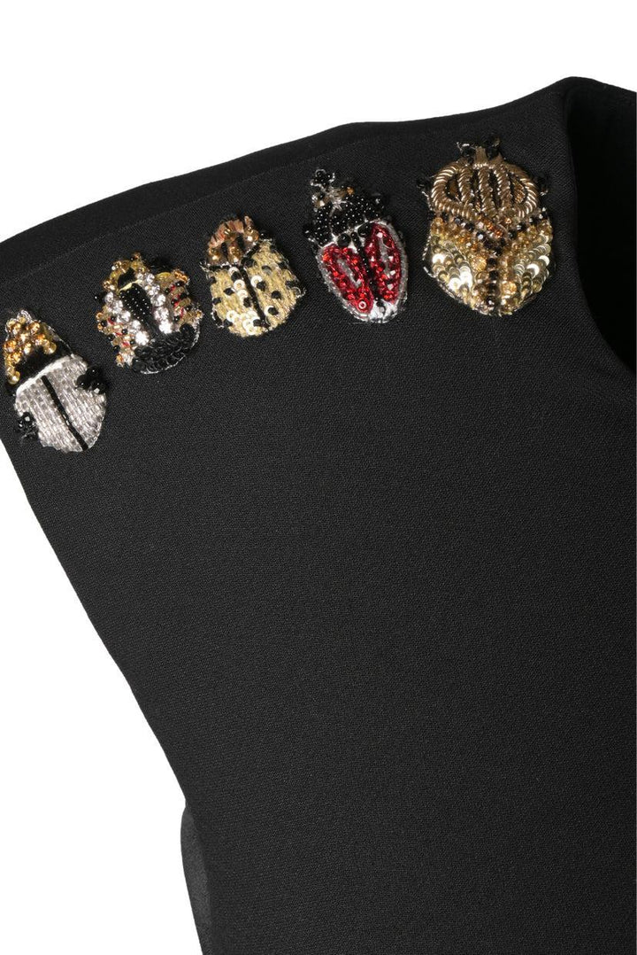 Alexander Mcqueen Size 36 Beetle Sequin Embellished Dress