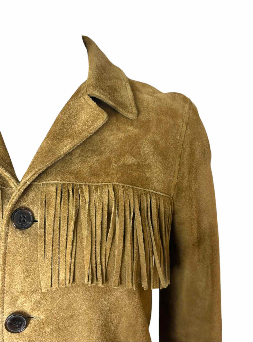 Saint Laurent Size 38 Suede Fringe Jacket