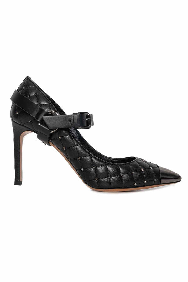 Valentino Rockstud Mary Jane Quilted Pumps