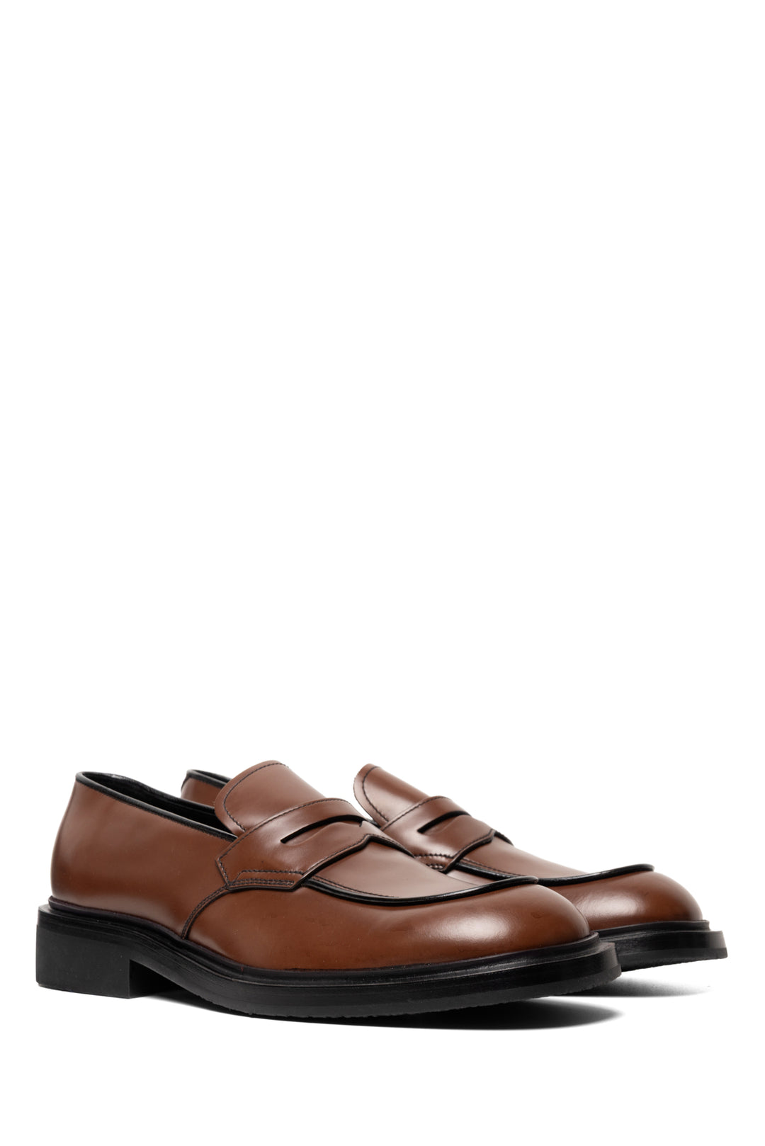 Mens Shoe Size 9 Prada Men's Bruciato Smooth Calfskin Leather Loafers
