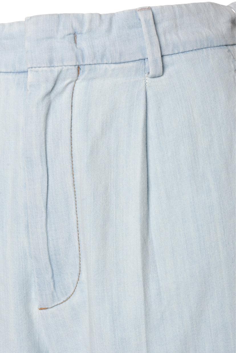 Miu Miu Size 36 2023 Chambray Denim Pleated Pants