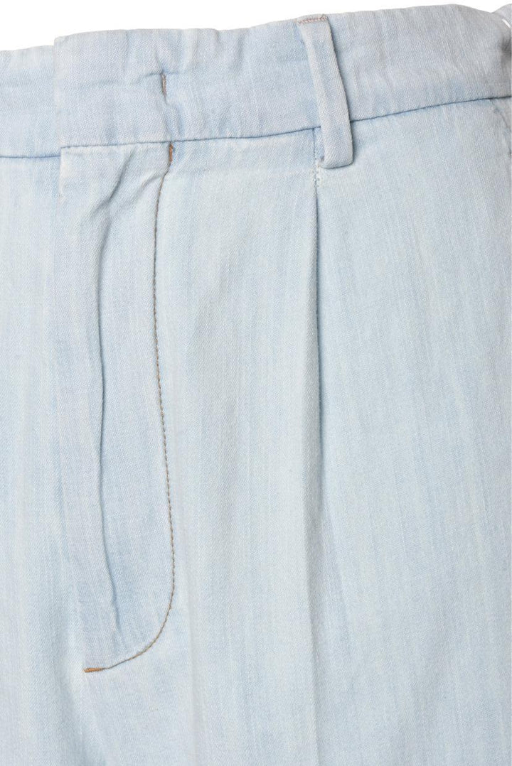 Miu Miu Size 36 2023 Chambray Denim Pleated Pants