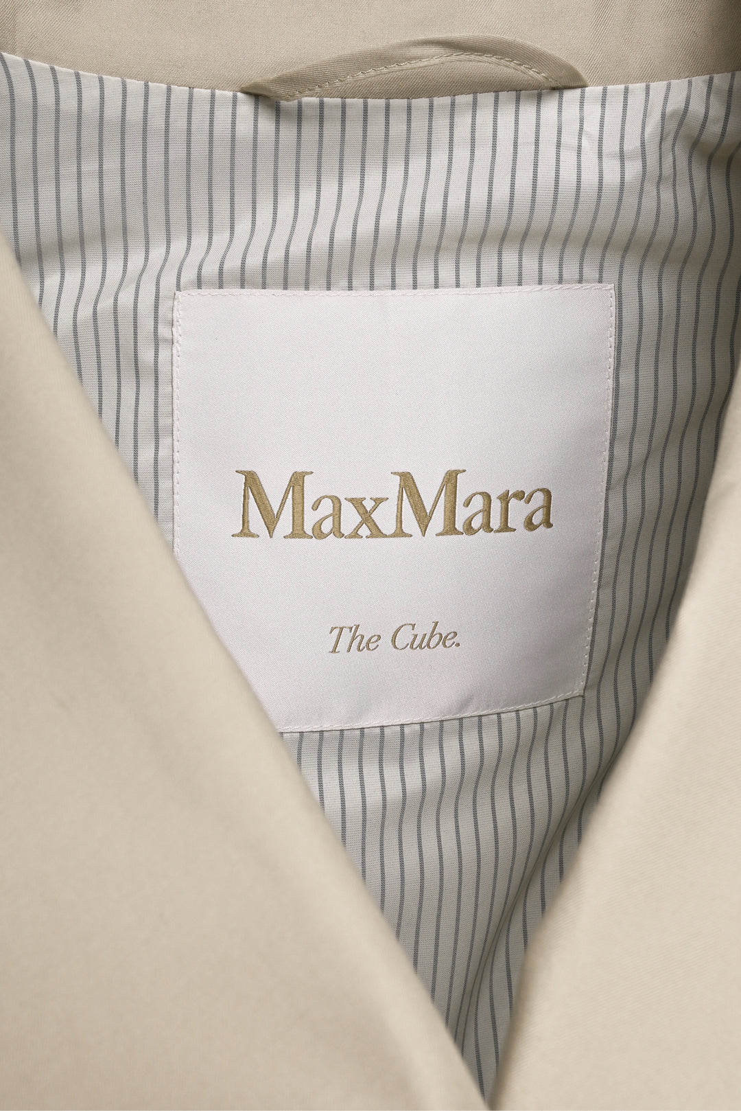 Max Mara Size 0 Oversized Water-Repellent Twill Trench Coat