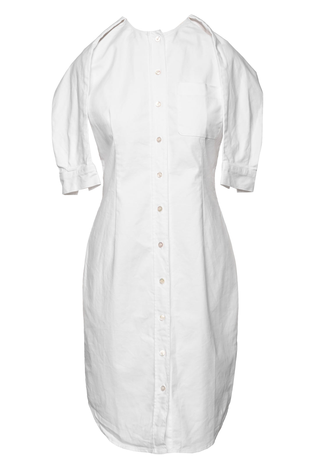 Moschino Couture Size 10 Sleeveless Shirt Dress