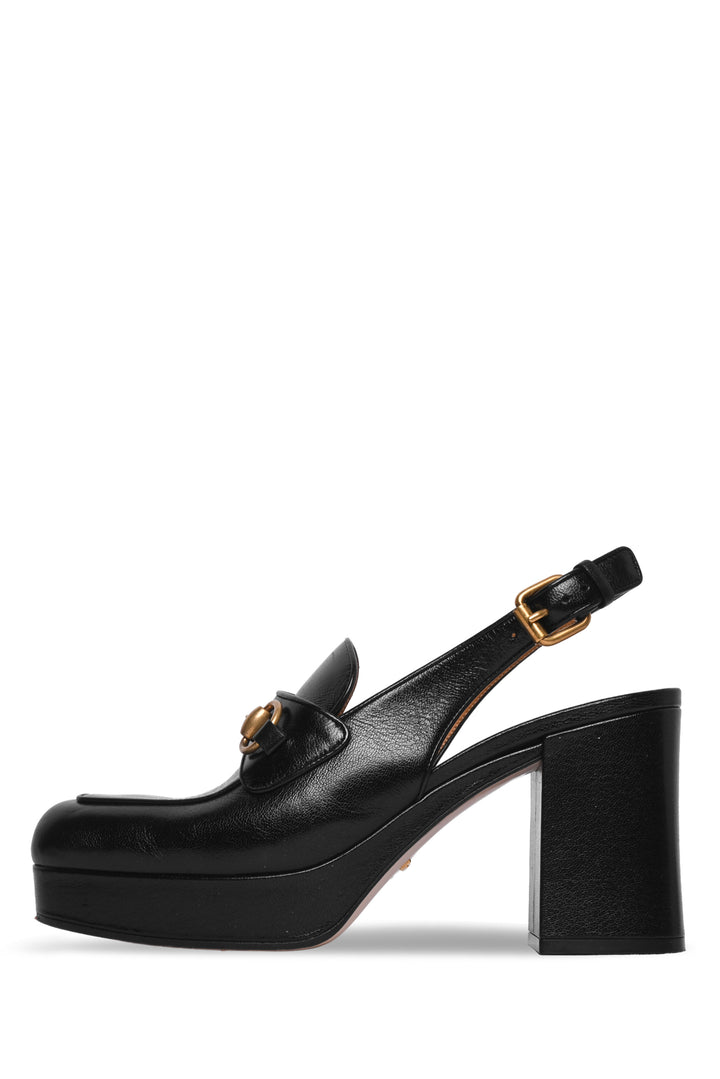 Gucci Size 39 Horsebit Slingback Pumps