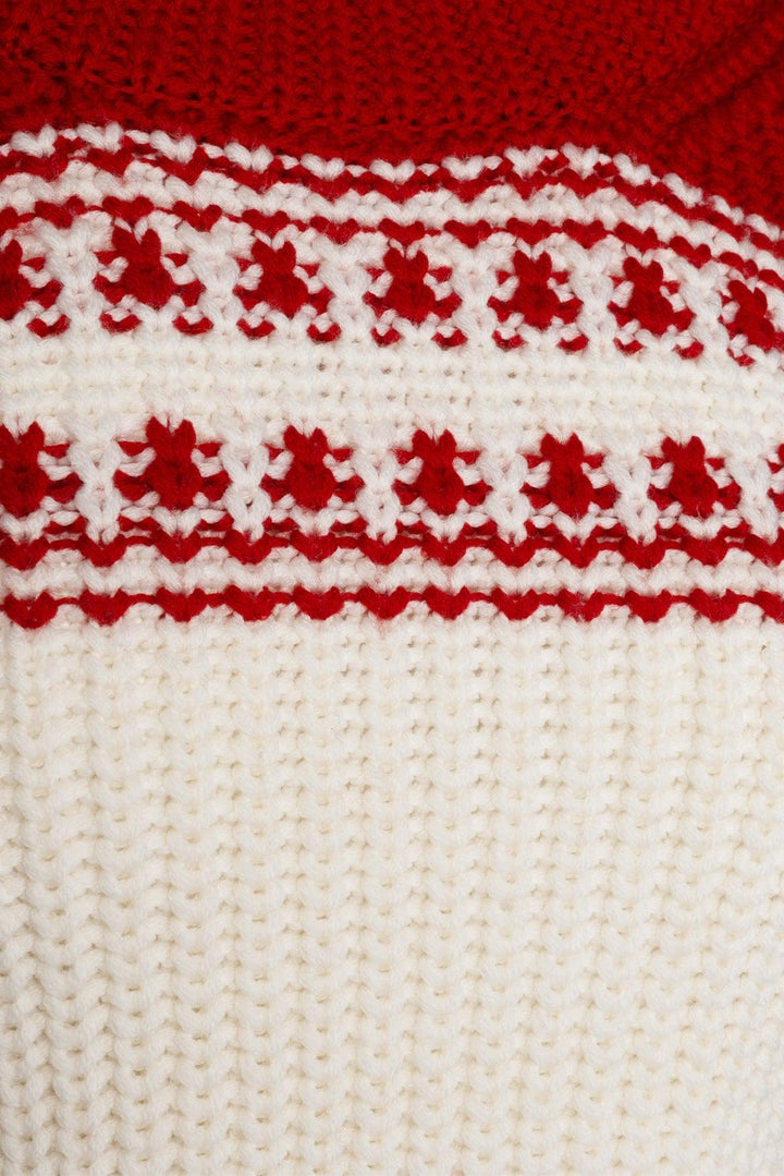 Monse Size XS Slashed Sleeve Fair Isle Sweater