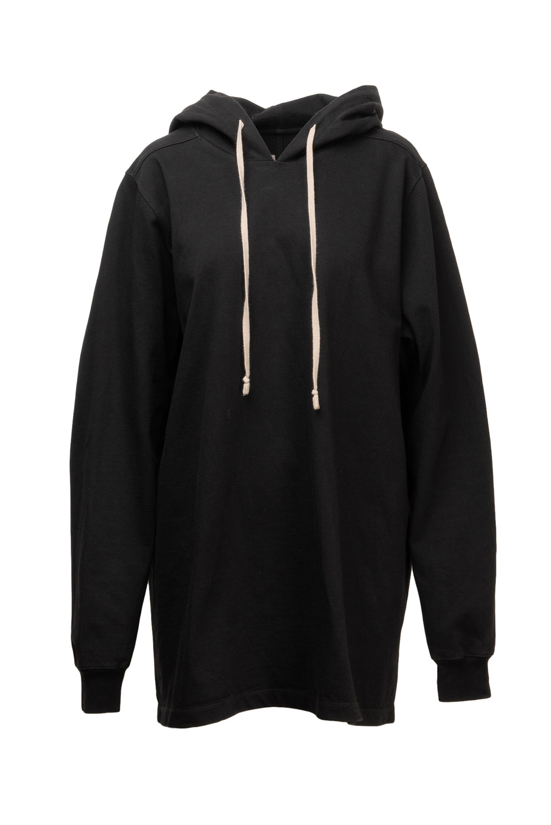 Rick Owens Size XL Men's Dirt S/S 18 Long Drawstring Hoodie