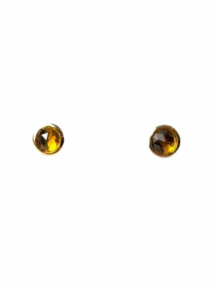 Angora 14K Citrine Stud Earrings