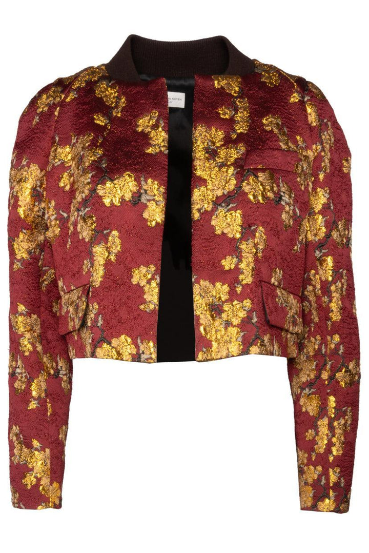 Dries Van Noten Size 36 Crpped Floral Jacket