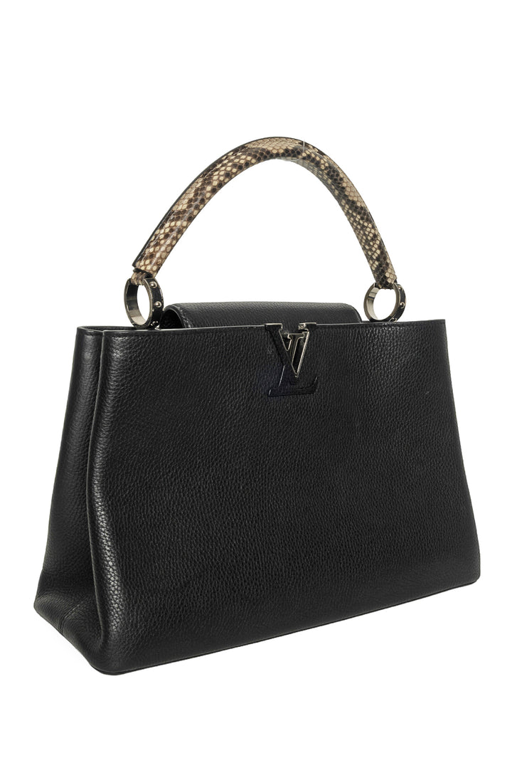 Louis Vuitton Taurillon Python Capucines MM