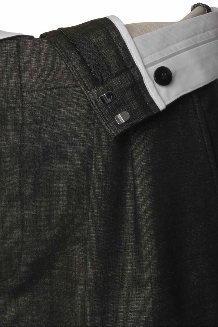 Victoria Beckham Size 4 Double-Waistband Wool Wide-Leg Trousers