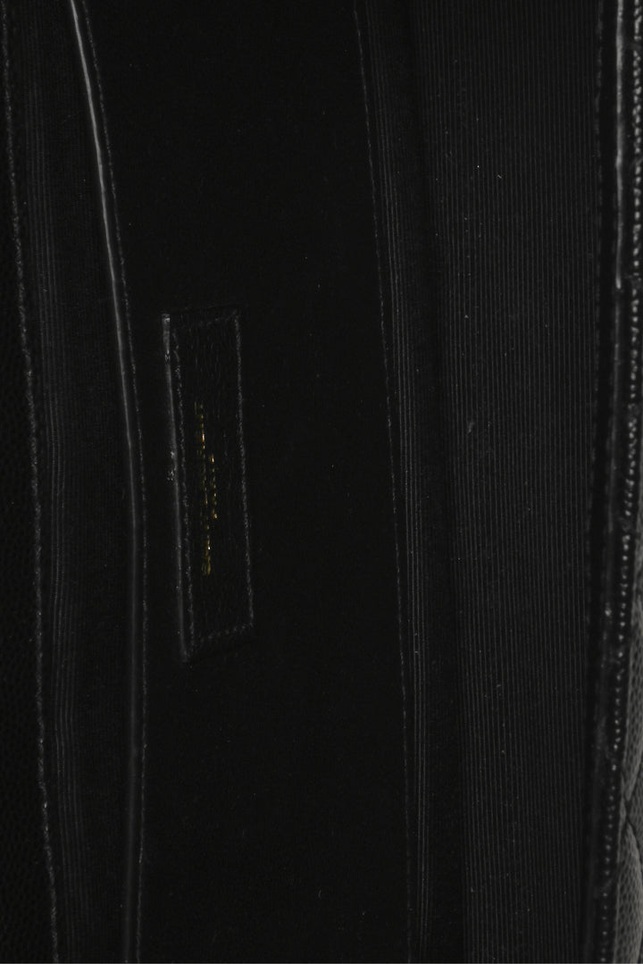 Saint Laurent 2019 Medium Quilted Grain De Poudre Leather Envelope Shoulder Bag