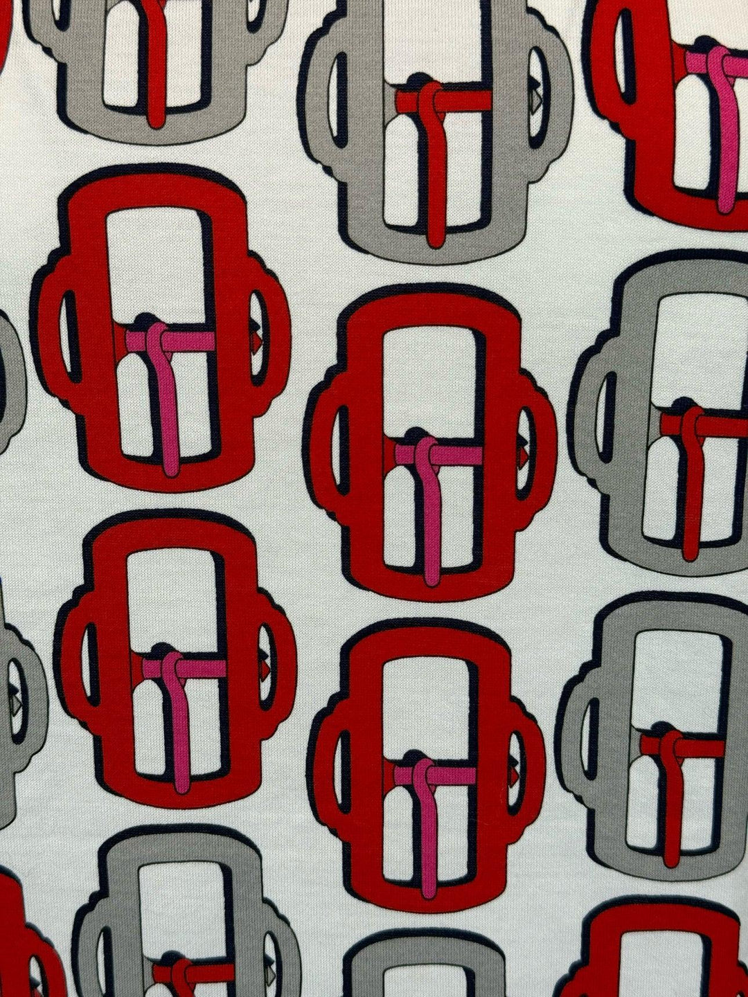 Hermes Size 34 Printed Cotton T-Shirt