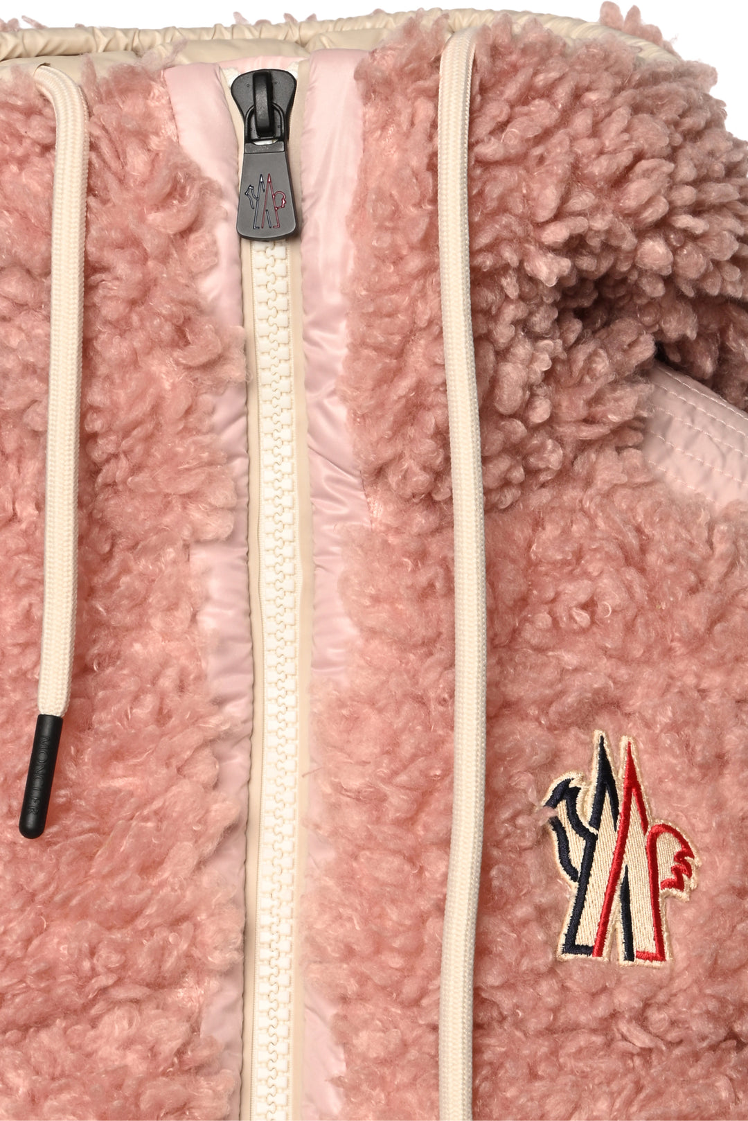 Moncler Size XXS Down-Filed Sherpa Fleece Vest