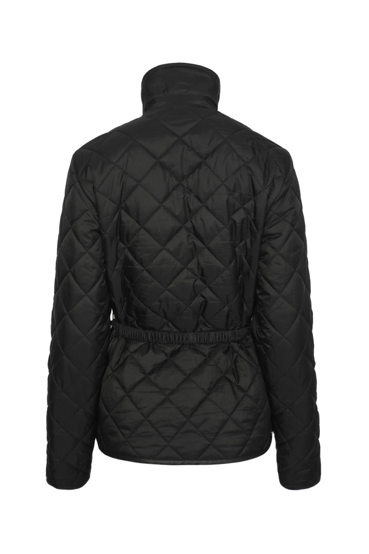 Versace Size 6 Quilted Belted Jacket